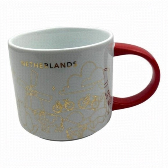 Starbucks Other - STARBUCKS NETHERLANDS Holiday Christmas You Are Here Series Coffee Tea Mug 14 oz
